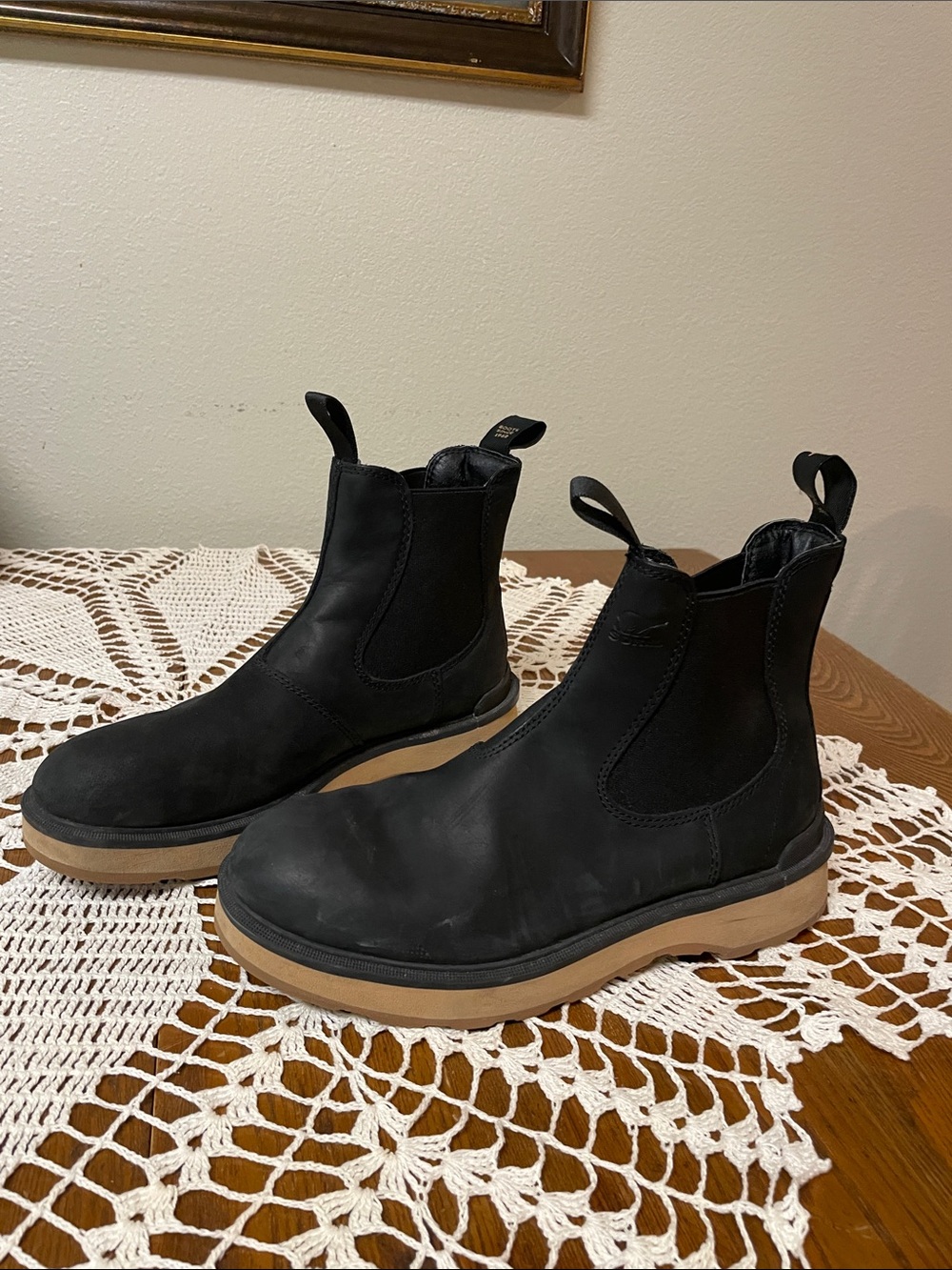 Sorel Explorer Chelsea Boot Black Leather Chelsea Boots US 9